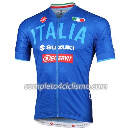 Maglia 2018 Italy Blue Manica Corta
